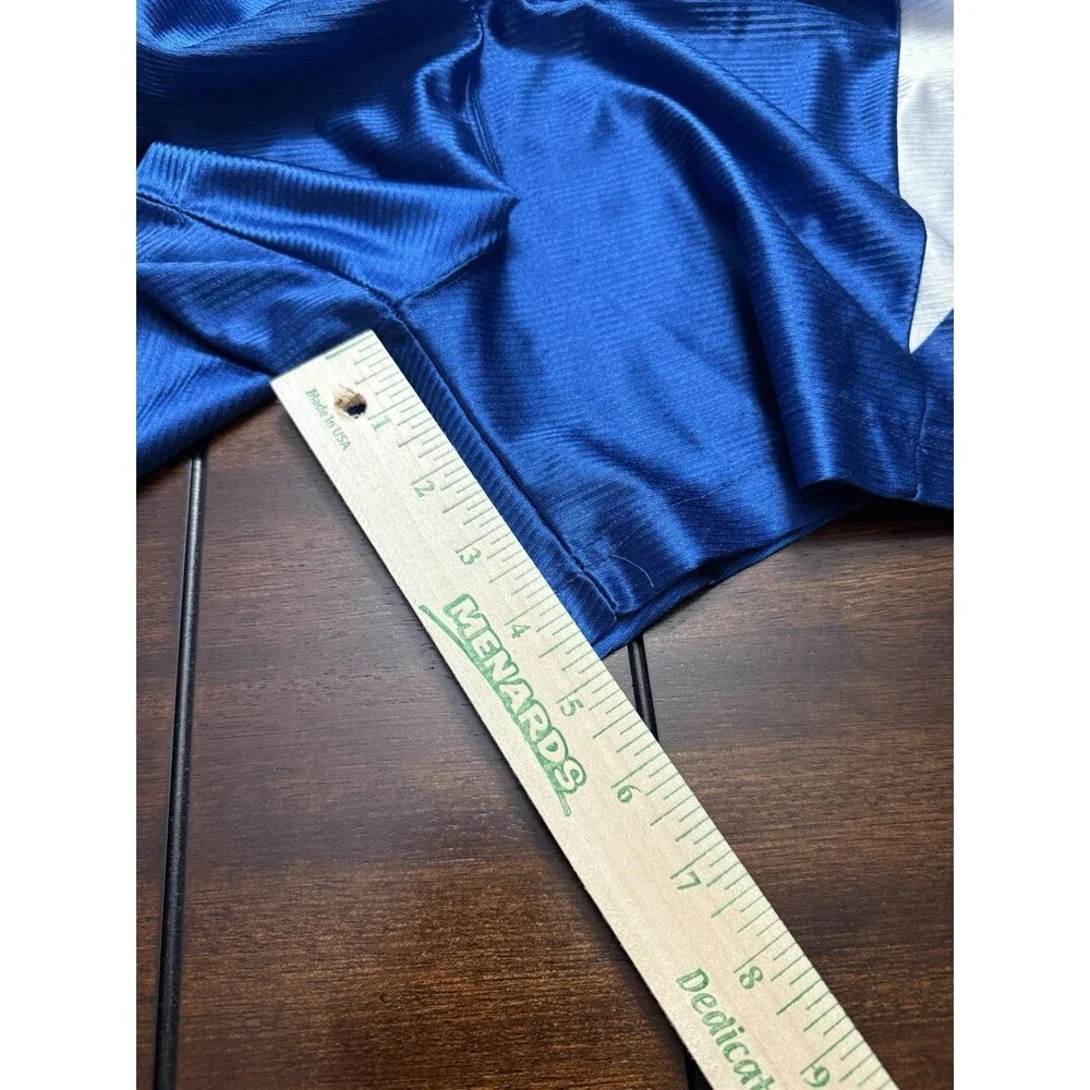 🔥 RARE PUMA Vintage Shiny Silky Dazzle Basketball Running Shorts Blue XL USA!